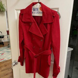 Red Pea Coat